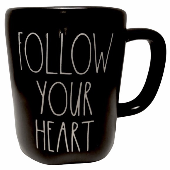 RAE DUNN Mug Follow Your Heart Coffee Tea Cup - Picture 7 of 7